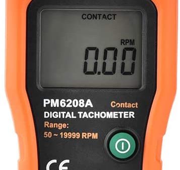 PeakMeter PM6208A High Quality Contact-type Digital Tachometer Meter High Performance Max 50-19999RPM Sale