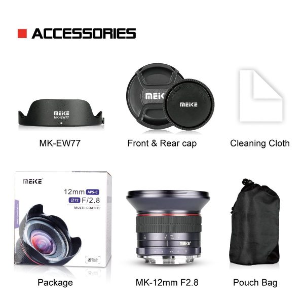 Meike MK-12mm 12mm f 2.8 Ultra Wide Angle Manual Fixed Lens for Canon EF-M Mount Cameras Online