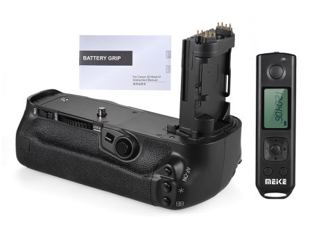 Meike MK-5D4 Professional Battery Grip With 2.4GHz Wireless Remote for Canon 5D Mark-IV DLSR Camera, Compatible for LP-E6, LP-E6N | Canon BG-E20 Replacement Hot on Sale