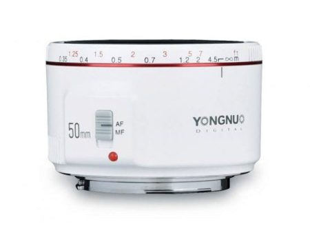 Yongnuo YN50MM F1.8C II Version 2 50mm f 1.8 White Body Prime Lens for Canon EF Auto Focus Cheap