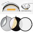 Pxel RF-8X8 5 in 1 32inch   80cm Round Reflector with Grip Handle for Photography Photo Studio Lighting & Outdoor Lighting Hot on Sale