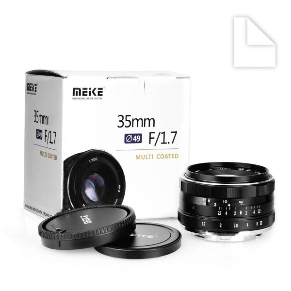 Meike MK-35mm 35mm f1.7 Large Aperture Manual Focus Micro 4 3 Lens for Panasonic Lumix GF 5 6 7 and Olympus 1EM1 EP5 43 system Mirrorless Camera For Sale