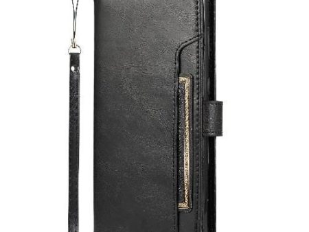 Folio Wallet Black Vegan Leather Case - Samsung Galaxy S21 Ultra Sale