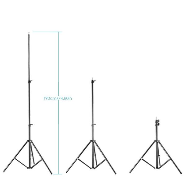 Pxel LS190B 190cm 6 Feet Photography Light Stands for Relfectors, Softboxes, Lights, Umbrellas, Background Stands on Sale