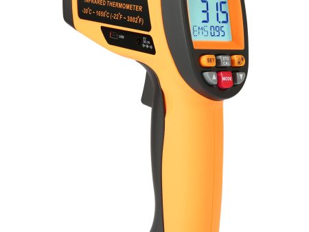 [CLEARANCE] Benetech GM1651 Non Contact Thermometer Laser Temperature Gun Infrared Thermometer -30° to 1650° Celcius with USB interface to connect your PC. Discount