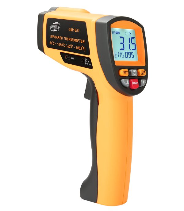 [CLEARANCE] Benetech GM1651 Non Contact Thermometer Laser Temperature Gun Infrared Thermometer -30° to 1650° Celcius with USB interface to connect your PC. Discount