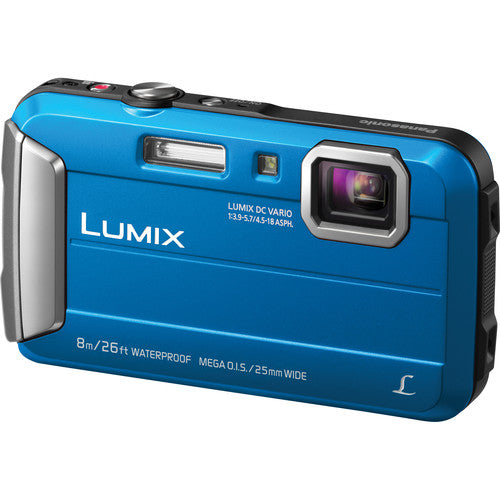 Panasonic Lumix DMC-TS30 Digital Waterproof Camera 4x Optical Zoom 25-100mm DC Vario Lens - Blue Fashion