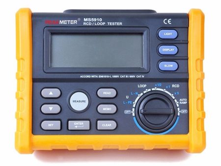 [CLEARANCE] PeakMeter MS5910 Digital resistance meter RCD loop resistance tester MultimeterTrip-out Current Time Test RL Meter with USB Interface Hot on Sale