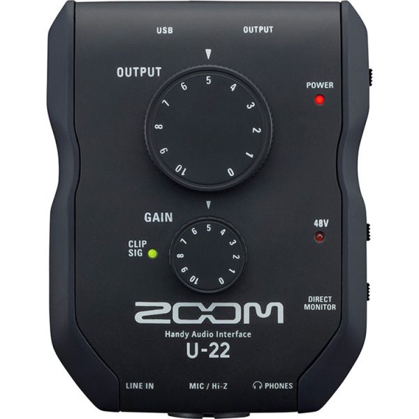 Zoom U-22 (U22) - USB Mobile Recording and Performance 2-in 2-out Ultra-portable Interface For Sale