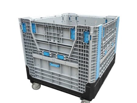 Large Heavy Duty Mobile Storage Bin Container - 4 Pack Online Sale