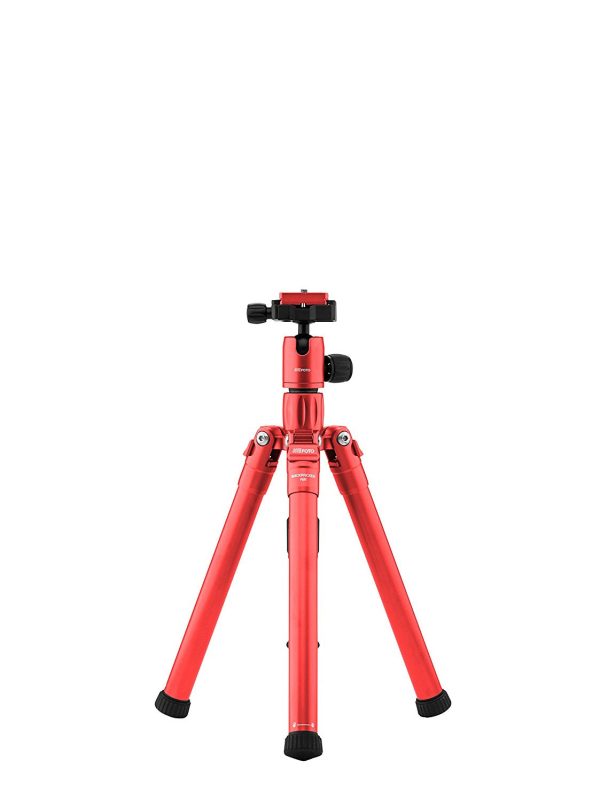 MeFOTO BackPacker Air Tripod and Selfie Stick in One Kit Red Online Sale