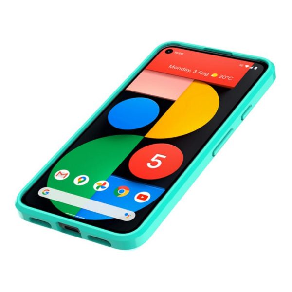 Teal Clear Pixel 5 Case - Hard Shell Series Cheap