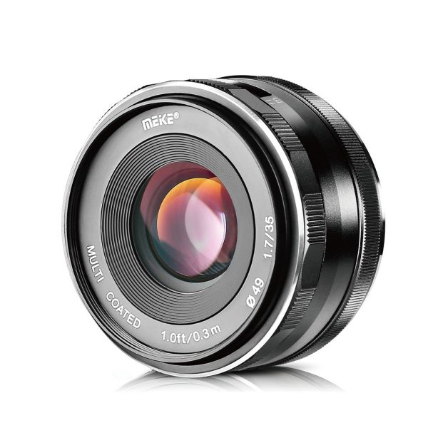 Meike MK-35mm 35mm F1.7 Large Aperture Manual Focus Fixed Lens for Canon EF-M EOS M1 M2 M3 M5 M6 M10 M100 For Sale