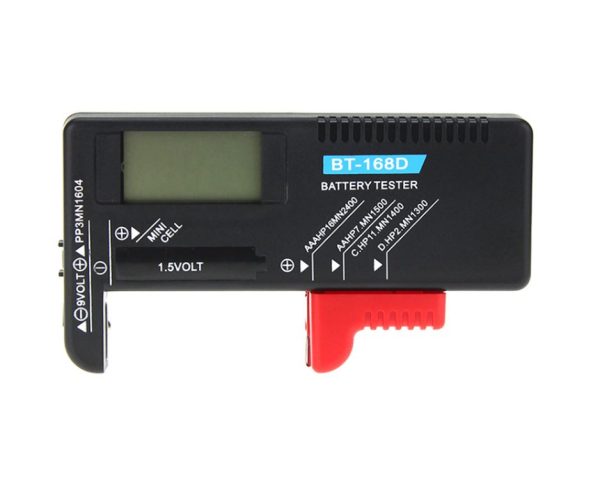 Eagletech BT-168d AA AAA C D 9V 1.5V LCD Digital Button Cell Battery Tester Meter Indicate Volt Tester Checker For Sale