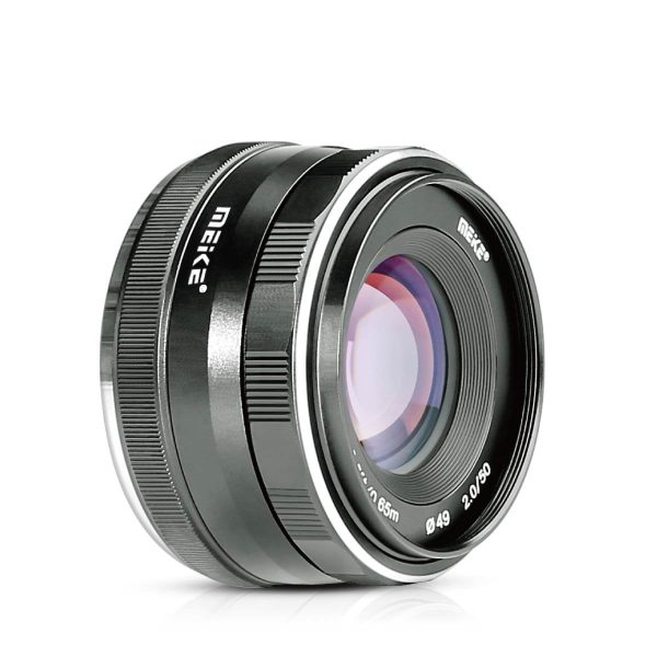 Meike MK-50mm 50mm f 2.0 Large Aperture Manual Focus Lens APS-C For 4 3 System Mirrorless Cameras Olympus Panasonic Lumix Mirrorless Camera Hot on Sale