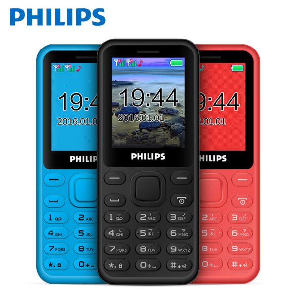 Philips Xenium E105 Basic Mobile Dual Sim   MP3 Player (Blue) Supply