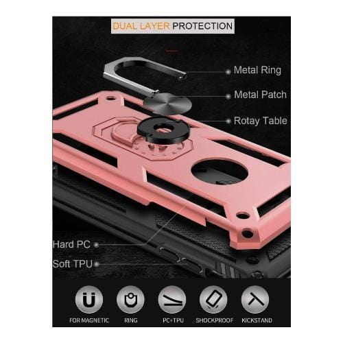 Military Kickstand Rose Gold Series Case - iPhone SE Hot on Sale