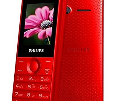 Philips Xenium E103 Basic Mobile Phone Dual Sim - Red Discount