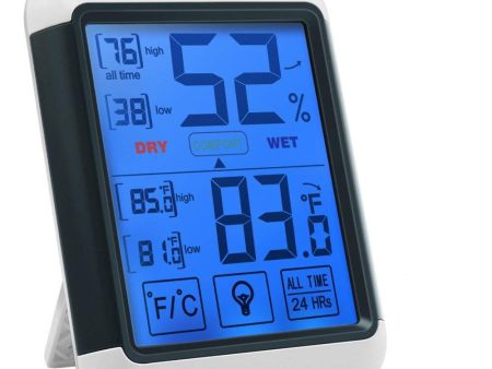 Thermopro TP55 Digital Hygrometer Thermometer Indoor Thermometer with Touchscreen and Backlight Humidity Temperature Sensor Supply