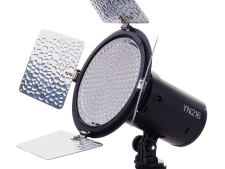 Yongnuo YN216 Daylight White LED On-Camera Fill Video Studio Light 5500K with Color Filters Barn Doors for Photography Online Sale