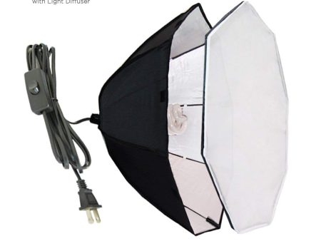 Pxel SB-1B-60 Octagon 1 bulb light head, Softbox Continuous lighting with 1 bulb holder, Photography Octagonal Sale