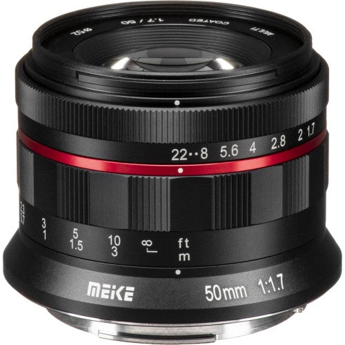 Meike 50mm f 1.7 Large Aperture Full Frame Format Manual Focus Lens (E-Mount) for Sony Mirrorless Camera Supply