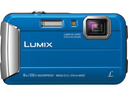 Panasonic Lumix DMC-TS30 Digital Waterproof Camera 4x Optical Zoom 25-100mm DC Vario Lens - Blue Fashion