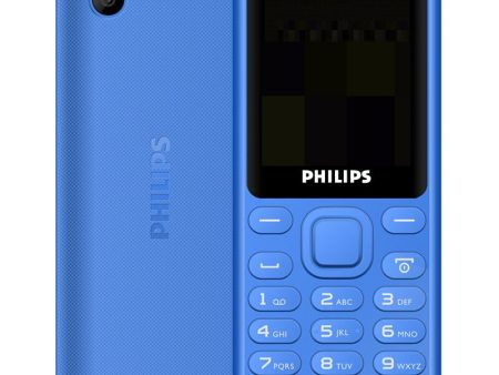 Philips Xenium E105 Basic Mobile Dual Sim   MP3 Player (Blue) Supply