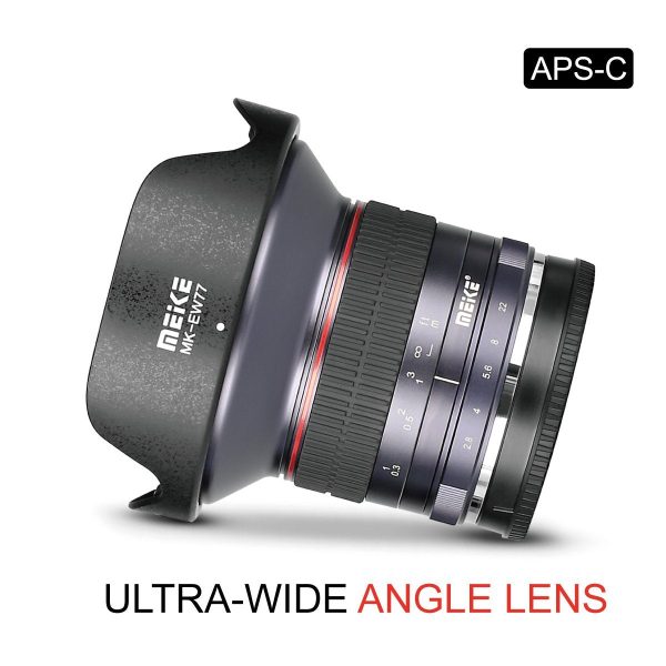 Meike MK-12mm 12mm F 2.8 Ultra Wide Angle Manual Focus APS-C Prime Lens (E-Mount) for Sony Mirrorless Cameras Fashion