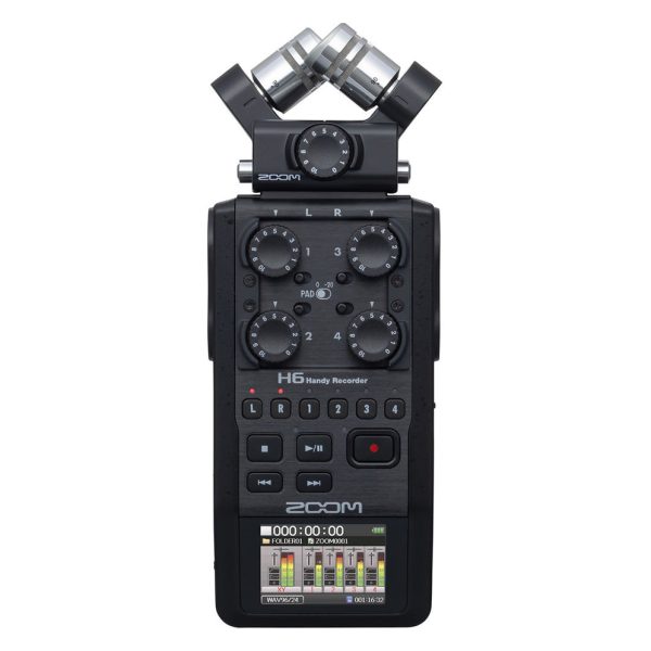 Zoom H6 Handy Recorder with Interchangeable Microphone System for Audio Studio Youtube Recording ASMR Online Content Videos Sale