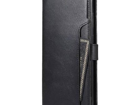 Black Faux Leather Wallet Case - Samsung Galaxy Note20 Cheap