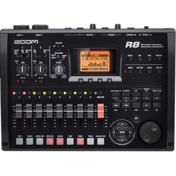 Zoom R8 8-Track Digital Recorder   Interface   Controller   Sampler Cheap