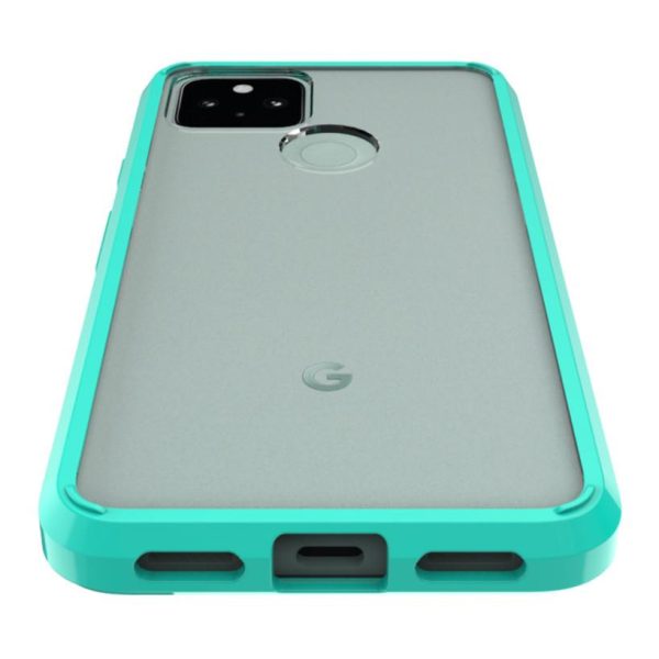 Teal Clear Pixel 5 Case - Hard Shell Series Cheap