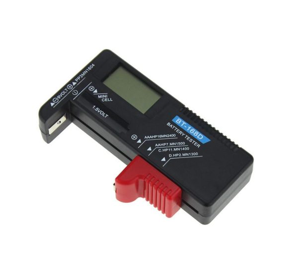 Eagletech BT-168d AA AAA C D 9V 1.5V LCD Digital Button Cell Battery Tester Meter Indicate Volt Tester Checker For Sale