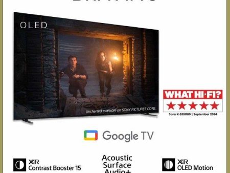 [Pre-Order] BRAVIA 8 65 Inch TV | XR Processor | OLED | 4K Ultra HD | High Dynamic Range (HDR) | Smart TV (Google TV) | 2024 Model Hot on Sale