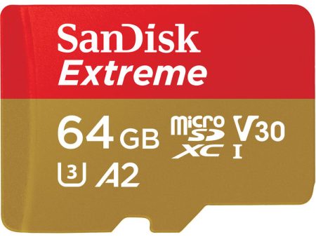 SanDisk Extreme Micro SD Card 64GB UHS-I SDXC Class 10, 170mb s and 80mb s Read and Write Speed | SDSQXAH-064G-GN6MN For Sale