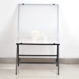 Pxel ST-6X10 Portable Shooting Table Studio Photography 60 X 100CM White Background Backdrop Online now