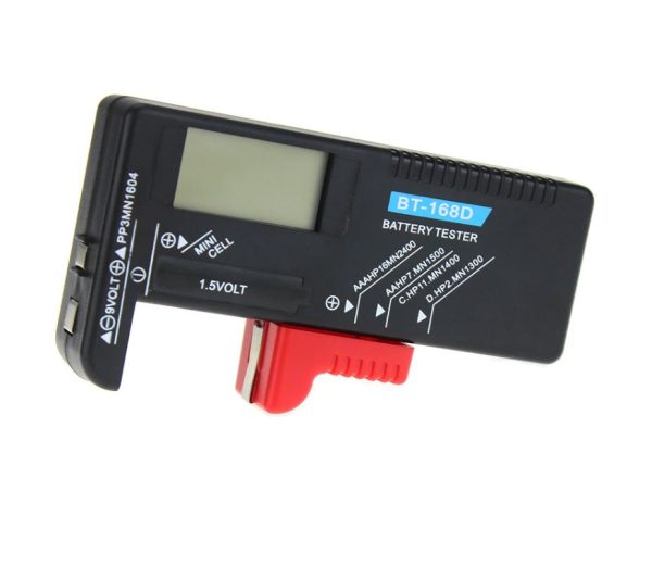 Eagletech BT-168d AA AAA C D 9V 1.5V LCD Digital Button Cell Battery Tester Meter Indicate Volt Tester Checker For Sale