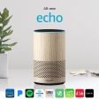 All New Amazon Echo 2nd Generation 2017 Oak with improved sound powered by Dolby Supply