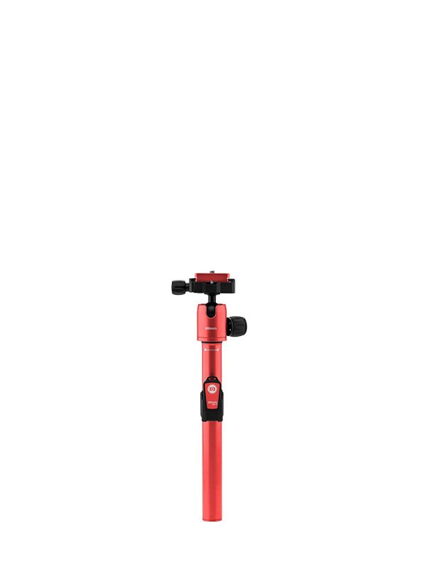 MeFOTO BackPacker Air Tripod and Selfie Stick in One Kit Red Online Sale