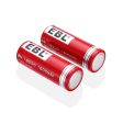 EBL LN-8205 3.7V 18500 1600mAh Li-Ion Lithium Ion Rechargeable Battery for Portable and Emergency Electronics (Pack of 2) Online now