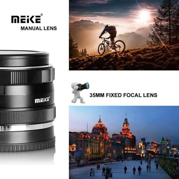 Meike 35mm F1.7 Large Aperture Manual Focus Fixed Lens for Nikon Mirrorless Mount V1 J1 J5 etc Sale