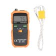 PeakMeter PM6501 LCD Display Digital Wireless Thermometer With K type Thermocouple Temperature Meter With Data Hold Logging Online Sale