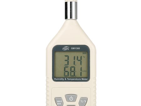 Benetech GM1360 Digital LCD Humidity Temperature Meter Thermo-hygrometer Moisture Tester Thermometer with Max Min Mode Supply