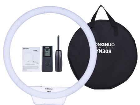 Yongnuo YN308 5500K Pure White 20 Inch Video Ring Light for Makeup Vlog Livestream Youtube Studio Daylight on Sale