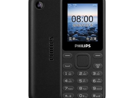 Philips Xenium E105 Basic Mobile Dual Sim   MP3 Player (Black) Hot on Sale