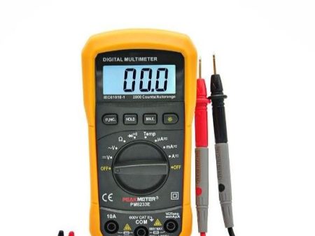 PeakMeter PM8233E Electrical Digital LCD Multimeter Voltmeter Ammeter AC DC OHM Volt Tester Multitester Current Resistance For Sale