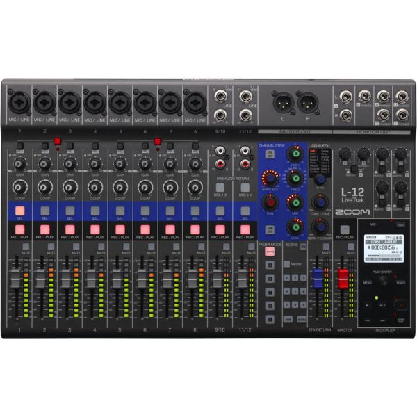 Zoom LiveTrak L-12 - 12-Channel Digital Mixer & Multitrack Recorder Online now