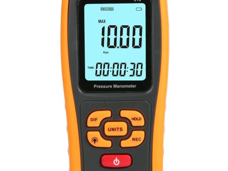 Benetech GM510 Portable Digital LCD Display Pressure Manometer 50KPa Pressure differential Manometer Pressure Gauge Fashion