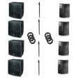 JBL Yorkville 16,000Watt Speaker Package with Subwoofers Fashion